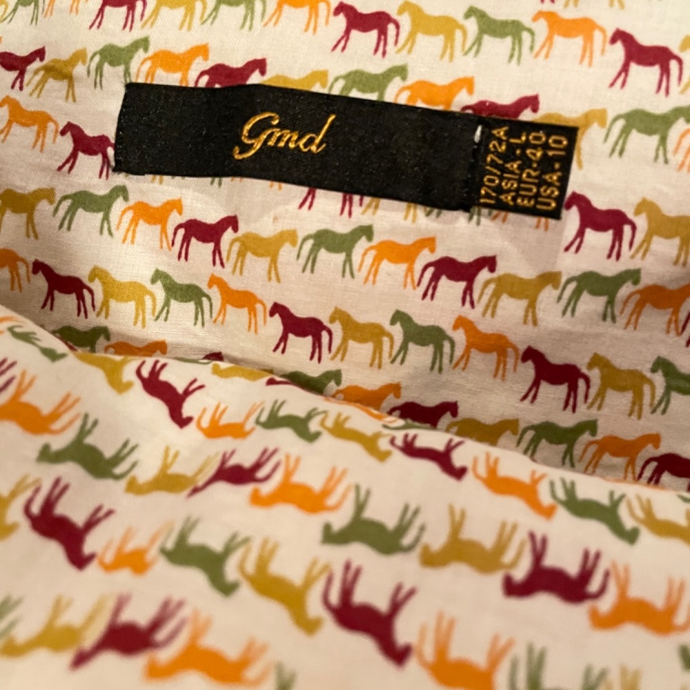 Cute mini skirt with horse lover pattern, ruffled, layered size 10